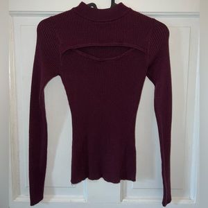 Derek Heart long-sleeve mock neck sweater